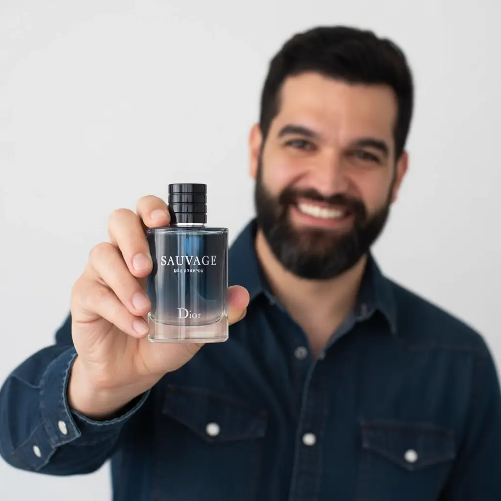 frasco do perfume Dior Sauvage masculino